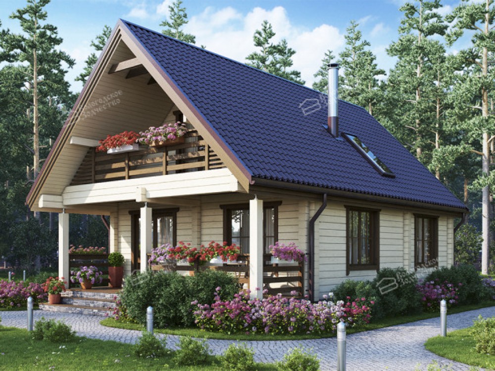 Дом из клееного бруса VZ-427